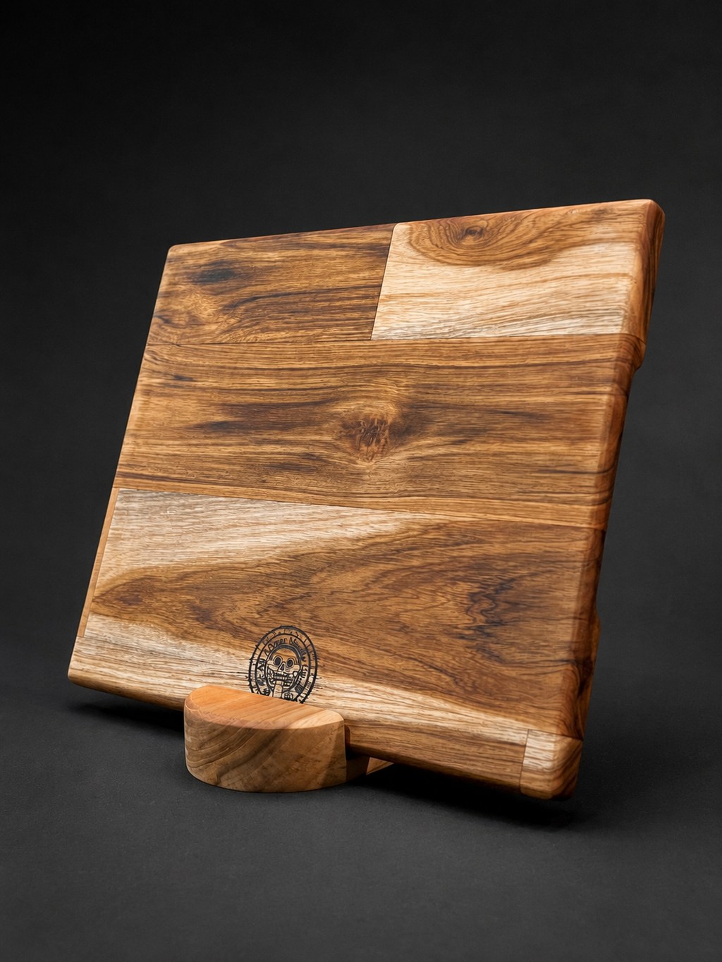Base Redonda en Madera Porta Tabla de Cortar x1