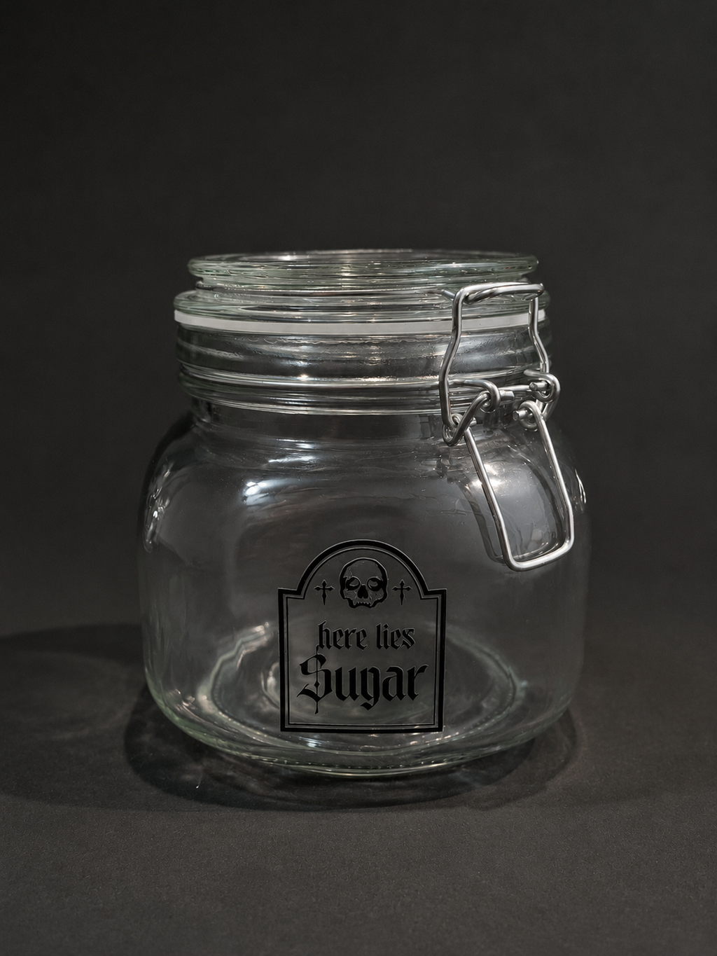 Contenedor con Tapa HERE LIES SUGAR